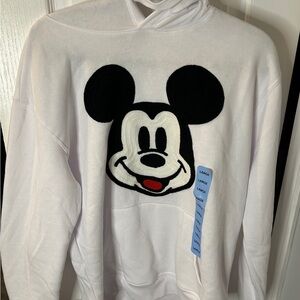 Disney White Hoodie with Mickey Mouse Design